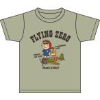 薩摩キッズTシャツ 「 FLYING ZERO  」 ゼロ戦 知覧 西郷隆盛 ツン 鹿児島Tシャツ 半袖 薩摩 鹿児島 ご当地Ｔシャツ お土産 ふるさと