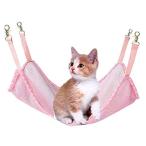 猫ハンモック 猫用ベッド ソファ 吊り下げベッド キャットハンモック ペット用品 メッシュ通気 昼寝 四季兼用 軽量 小型犬 うさぎ兼用 5