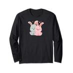 ウサギ ... カップル ... 結婚記念日 ... Valentine Gift For Men Women 長袖Tシャツ