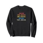 Ew David Men Funny Vintage Retro Distressed Women トレーナー