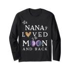 このナナは月と背中のおばあちゃんの女性の贈り物に愛されています 長袖Tシャツ