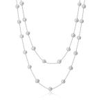 ピュアパール Pure Pearl 淡水パール ステーション ネックレス グレー PP0928N-GY(120)