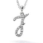 Gift from New York イニシャル ネックレス J アルファベット レディース プラチナ 加工 シルバー925 金属アレルギー