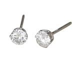 DIAMOND WORLD レディース ジュエリー PT900 ダイヤモンド 0.4ct スタッドピアス F・Gカラー SIクラス Goo