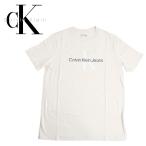 【並行輸入品】カルバンクライン Calvin Klein Tシャツ フロント ロゴ 半袖 メンズ 丸首 トップス 40dc813 ラッピング不可 ネコポスでお届け