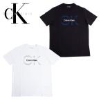 ショッピングラッピング カルバンクライン Calvin Klein Tシャツ フロント ロゴ 半袖 メンズ 丸首 トップス 40qc821 ラッピング不可 ネコポスでお届け