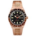 タイメックス TIMEX 国内正規品 Q 38mm キュー ブラック ローズゴールド TW2U61500 メンズ レディース 腕時計 ステンレス メタルブレスレット おしゃれ