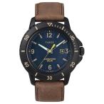 タイメックス TIMEX 国内正規品 エクスペディション ガラティン ソーラー ブルー ブラウンレザー TW4B14600 メンズ 腕時計 ミリタリー キャンプ おしゃれ