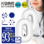 首掛け空気清浄機 2個セット 携帯用 空気清浄機 除菌 消臭 マイナスイオン 花粉 タバコ 煙 小型 コンパクト 充電式 ポータブル