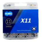 KMC X11 цепь 11 скорость /11s/11 скорость ke- M si-(118 LINK, серебряный / черный ) [ параллель импортные товары ]