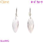 K10WGローズクォーツピアス