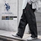 メンズ パンツ U.S. POLO ASSN. 別注 ロゴ 刺繍 バルーン シルエット シェフパンツ ワイドパンツ