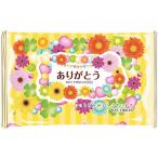 ありがとうウェットティッシュ　10枚※５００個単位にてご注文をお願いします。（ケース割れ不可／販促品　粗品　ノベルティ　景品　プチギフト