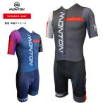 Monton[mon тонн ]SPORTS KID обвес Short рукав One-piece [ короткий рукав велоспорт скорость костюм / велосипед гонки детский . есть ]