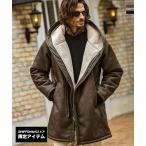 JH junhashimoto ジェイエイチ ジュンハシモト マイクロスウェードラップコート アウター メンズ 防寒 フェイクファー あたたかい