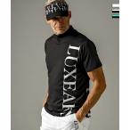 LUXEAKMPLUS リュクスエイケイエムプラス ゴルフ バーチカルロゴ 半袖 モックネック Tシャツ カットソー メンズ ゴルフウェア スポーツウェア GOLF