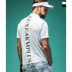 LUXEAKMPLUSryuksei Kei M плюс Golf задний Logo короткий рукав mok шея футболка мужской Golf одежда спорт одежда GOLF
