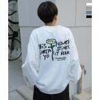 ショッピングイラスト MARK GONZALES ARTWORK COLLECTION マーク ゴンザレス ビッグシルエット イラストバックプリント プルオーバースウェット ユニセックス