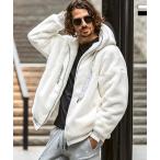 1PIU1UGUALE3 RELAX ウノピゥウノウグァーレトレ リラックス ラインストーンロゴファーブルゾン メンズ かっこいい ブランド ウェア ウノピュウ ウノピュー