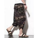  шаровары мужской весна осень лето гаучо брюки широкий брюки легкий брюки . рисунок 9 минут длина 