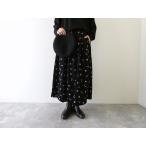 ショッピングsk2 bulle de savon(ビュルデサボン) シュウメイギク刺繍スカート(03-01-SK-003-25-2)