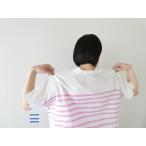 NATURAL LAUNDRY(ナチュラルランドリー) ガーゼボーダーワイドプルオーバー(7252C005)