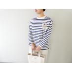 ショッピング快晴堂 快晴堂(かいせいどう) HAYATE・セーラーボーダーTシャツ ワッペンペタペタ長袖Tシャツ(61C-53)