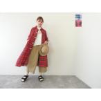 ...(......) tartan проверка / Evergreen Wide пальто * One-piece (61OP-01)