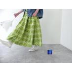【SALE】le glazik(ル・グラジック) バテックプリントタックギャザースカート TUCK GATHERED SKIRT(LG-F0076BTK)※セール商品の為、送料無料サービス対象外