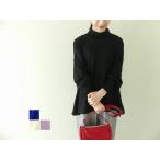 prit(プリット) ミルドウォッシャブル天竺タートルネックビッグプルオーバー(90535)