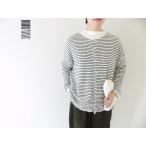 ショッピングprit prit(プリット) ウール綿接結ボーダー2wayワイドカーディガン(90661)