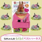 マルカン うさちゃんのらくらくベストハーネス リード付き S ピンク うさぎ用 [MW-42]