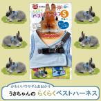 マルカン うさちゃんのらくらくベストハーネス リード付き S ブルー うさぎ用 [MW-43]