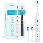 ショッピング歯ブラシ Pureplove 電動歯ブラシ 音波歯ブラシ 静音 42000回転/分 歯ブラシ磨き ワイヤレス充電 IPX7防水 携帯用 除菌器 5つモード タイ