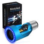 BA20D H4BS LED мотоцикл передняя фара белый blue angel I икаринг 12V Hi/Lo постоянный ток DC клапан(лампа) для мотоцикла 