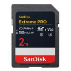 ショッピングsdカード SDXCカード 2TB SDカード SanDisk Extreme Pro R:250MB/s W:150MB/s class10 UHS-I U3 V30 4K対応 SDSDXXD-2T00-GN4IN 並行輸入品 翌日配達 宅配便配送