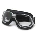 nannini Biker GOGGLE BLACK・CHROME × ANTI FOG CLEAR/ナンニーニバイカーゴーグルace cafe racerエースカフェレーサーハルシオンhalcyon