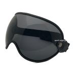 GOGGLE SHIELD SMOKE/ゴーグルシールドスモーク眼鏡対応bellベル500txmoto3モト3bucott&coオーシャンビートルlacmtxビンテージヘルメット