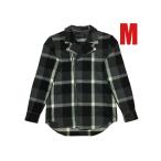 RIDERS FLANNEL SHIRT GRAY CHECK M/ビンテージグレーチェックネルシャツchopperチョッパーバイクハーレーharleyバイカーオールドスクール