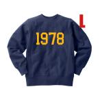 Rebirth шитье боковой ребра 1978 SWEAT NAVY L/ темно-синий темно-синий Vintage тренировочный Champion колледж Logo университет uclayale годы 1978 год Showa 53 год 70s