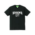 NISHINOMIYA CITY T-shirt BLACK/�����{�st�V���c�{���q������fm�݂₽�񂦂ׂ������˖�_�w�b�����w�������w�v����w���Éw���{�_��