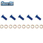 SWAGE-LINE Swage-Line GRP308-5 банджо болт (5 шт ) голубой 3/8-24 | одиночный 