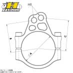 HYPERPRO гипер- Pro 22170034B передняя вилка держатель 34mm черный 