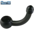 SWAGE-LINE Swage-Line BA927 банджо адаптор длинный | вертикальный 78° нержавеющая сталь черный 