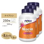 [3個セット] ナウフーズ ナイアシン サプリメント 500mg 250粒 NOW Foods Niacin タブレット