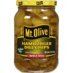 マウントオリーブ ハンバーガーディルピクルスチップス 473ml Mt. Olive Hamburger Dill Pickle Chips - 16 fl o お取り寄せ