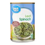 [woru mart бренд ] Great value шпинат жестяная банка 383g Great Value Canned Leaf Spinach, 13.5 oz Can [ ваш заказ 