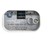  call z затонированный Rainbow форель оливковый масло ..91g Coles Smoked Rainbow Trout in Olive Oil 3.2 oz ваш заказ 