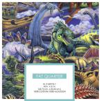  ваш заказ David teki стиль z100% хлопок Dinosaur многоцветный примерно 45.7×53.3cm David Textiles 100% Cotton