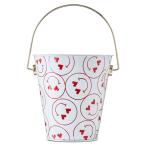  ваш заказ [woru mart бренд ] вес u selection plate ведро смайлик лицо красный белый Smiley Face Tin Pail, Red a